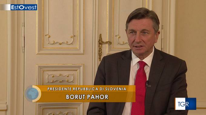 Pogovor predsednika Pahorja za oddajo EstOvest italijanske televizije RAI TGR